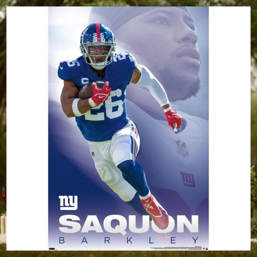 NFL New York Giants   Saquon Barkley 22 Wall Poster