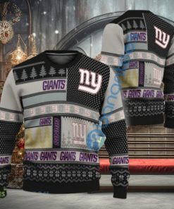 NFL New York Giants Slogan Design Ugly Christmas Sweater