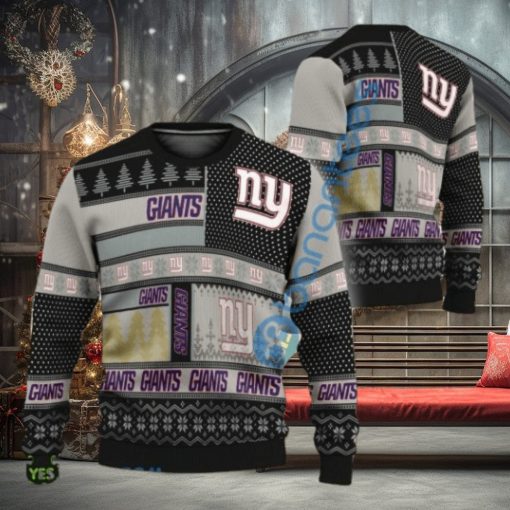NFL New York Giants Slogan Design Ugly Christmas Sweater