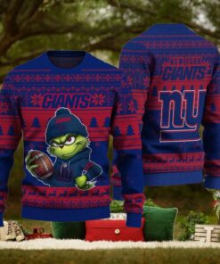 NFL New York Giants The Grinch Ugly Christmas Sweater