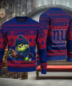 NFL New York Giants The Grinch Ugly Christmas Sweater