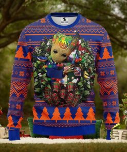 NFL New York Islanders Groot Hug Christmas Ugly Sweater