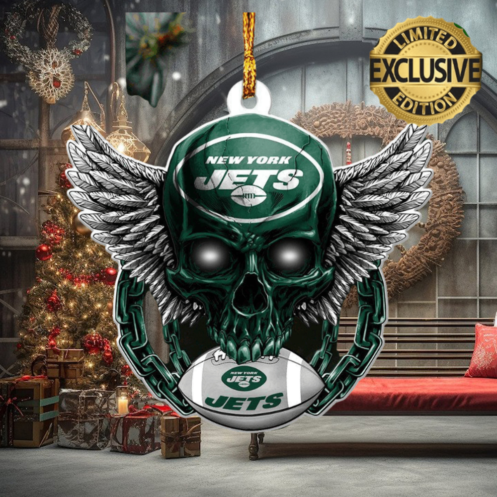 New York Jets Ugly Christmas Skull Xmas Sweater Gifting Gift Mens Women