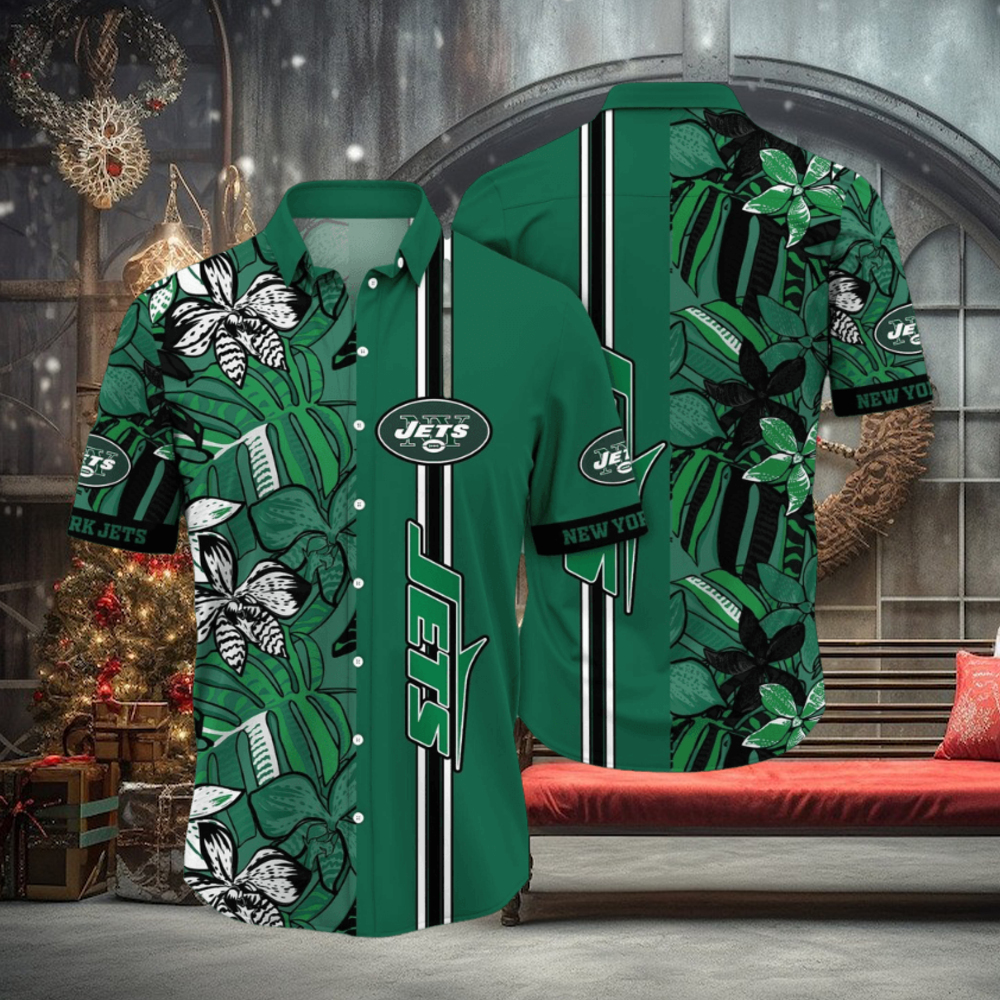 NFL New York Jets Hawaii Shirt Flower Chic Aloha Fashion NFL New York Jets Hawaii Shirt Flower Chic Aloha Fashion