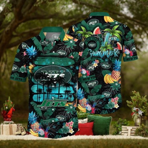 NFL New York Jets Hawaii Shirt Flower Relaxed Island Wear