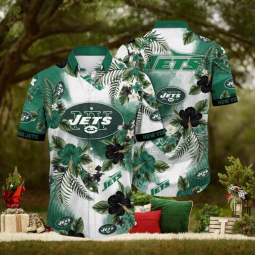 NFL New York Jets Hawaii Shirt Flower Trendy Floral Tops