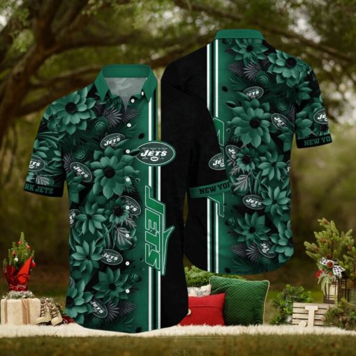 NFL New York Jets Hawaii Shirt Flower Tropical Vibes In Shirts