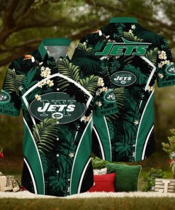 NFL New York Jets Hawaii Shirt Flower Vibrant Beachy Shirts