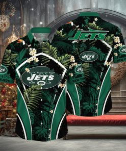 NFL New York Jets Hawaii Shirt Flower Vibrant Beachy Shirts