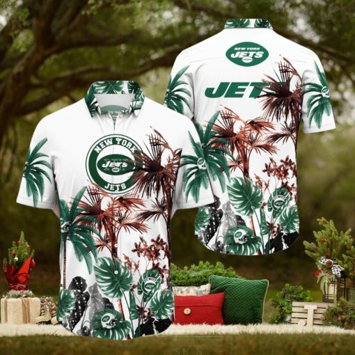 NFL New York Jets Hawaii Shirt Palm Tree Aloha Shirt For Fans