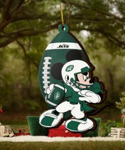 NFL New York Jets Mickey Mouse Christmas Ornament