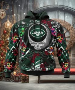 NFL New York Jets Mix Grateful Dead, Personalized Name & Number Specialized Concepts Kits 3D Hoodie