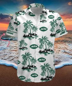 NFL New York Jets Palm Tree Tropical Summer Hawaiian Shirt