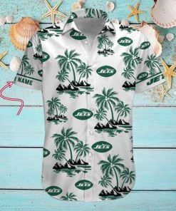 NFL New York Jets Palm Tree Tropical Summer Hawaiian Shirt