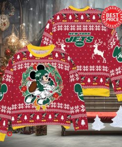 NFL New York Jets x Mickey Mouse Christ Ugly Sweater