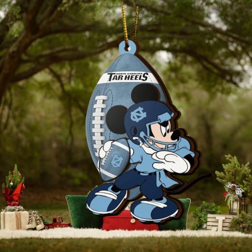 NFL North Carolina Tar Heels Mickey Mouse Christmas Ornament