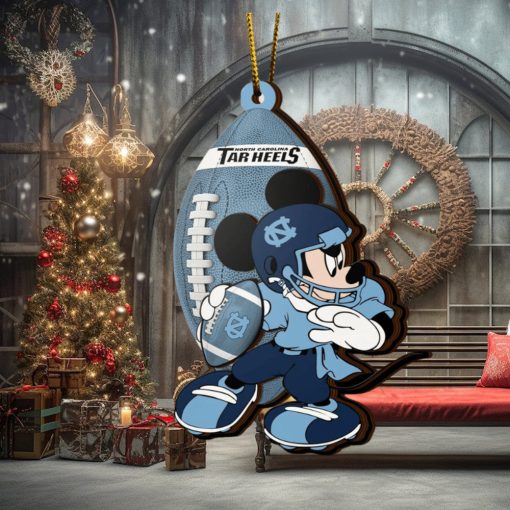 NFL North Carolina Tar Heels Mickey Mouse Christmas Ornament