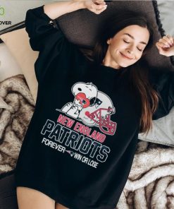 NFL Official The Peanuts Movie Snoopy Forever Win Or Lose Football New England Patriots Shirt