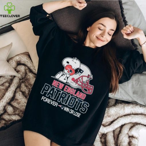 NFL Official The Peanuts Movie Snoopy Forever Win Or Lose Football New England Patriots Shirt