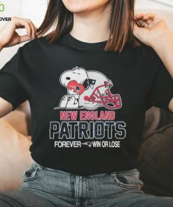 NFL Official The Peanuts Movie Snoopy Forever Win Or Lose Football New England Patriots Shirt