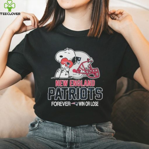 NFL Official The Peanuts Movie Snoopy Forever Win Or Lose Football New England Patriots Shirt