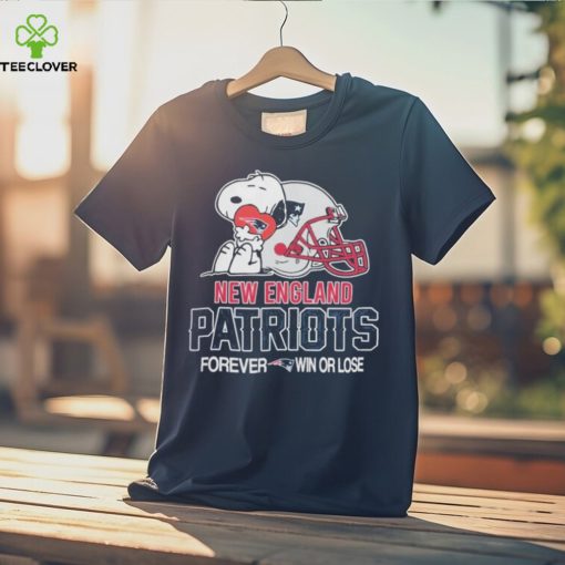 NFL Official The Peanuts Movie Snoopy Forever Win Or Lose Football New England Patriots Shirt