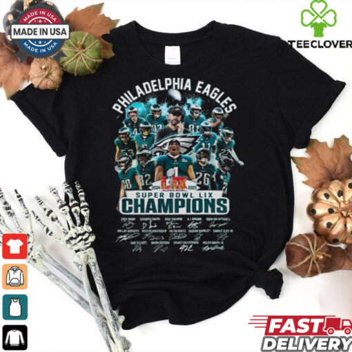 NFL Philadelphia Eagles 2024 2025 LIX Super Bowl LIX Champions Shirt