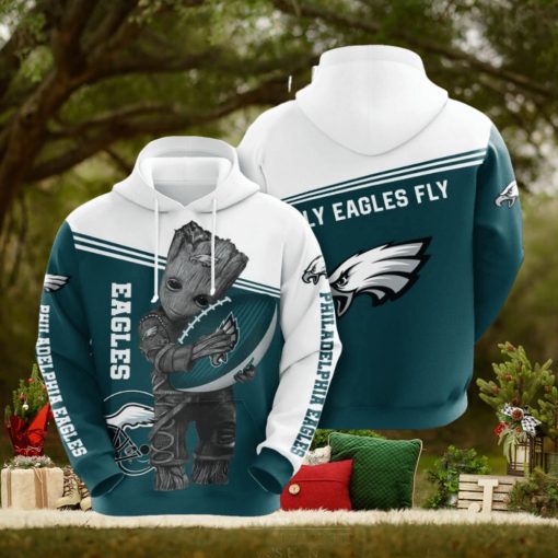 NFL Philadelphia Eagles Baby Groot Pullover Hoodie