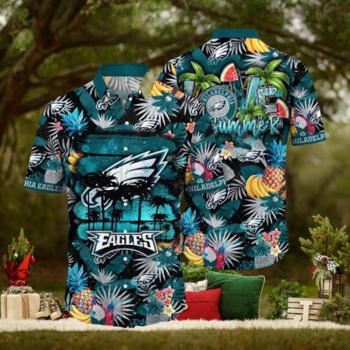 NFL Philadelphia Eagles Hawaii Shirt Flower Relaxed Island Wear