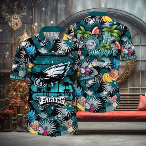 NFL Philadelphia Eagles Hawaii Shirt Flower Relaxed Island Wear