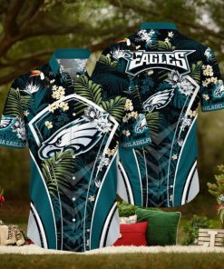 NFL Philadelphia Eagles Hawaii Shirt Flower Vibrant Beachy Shirts