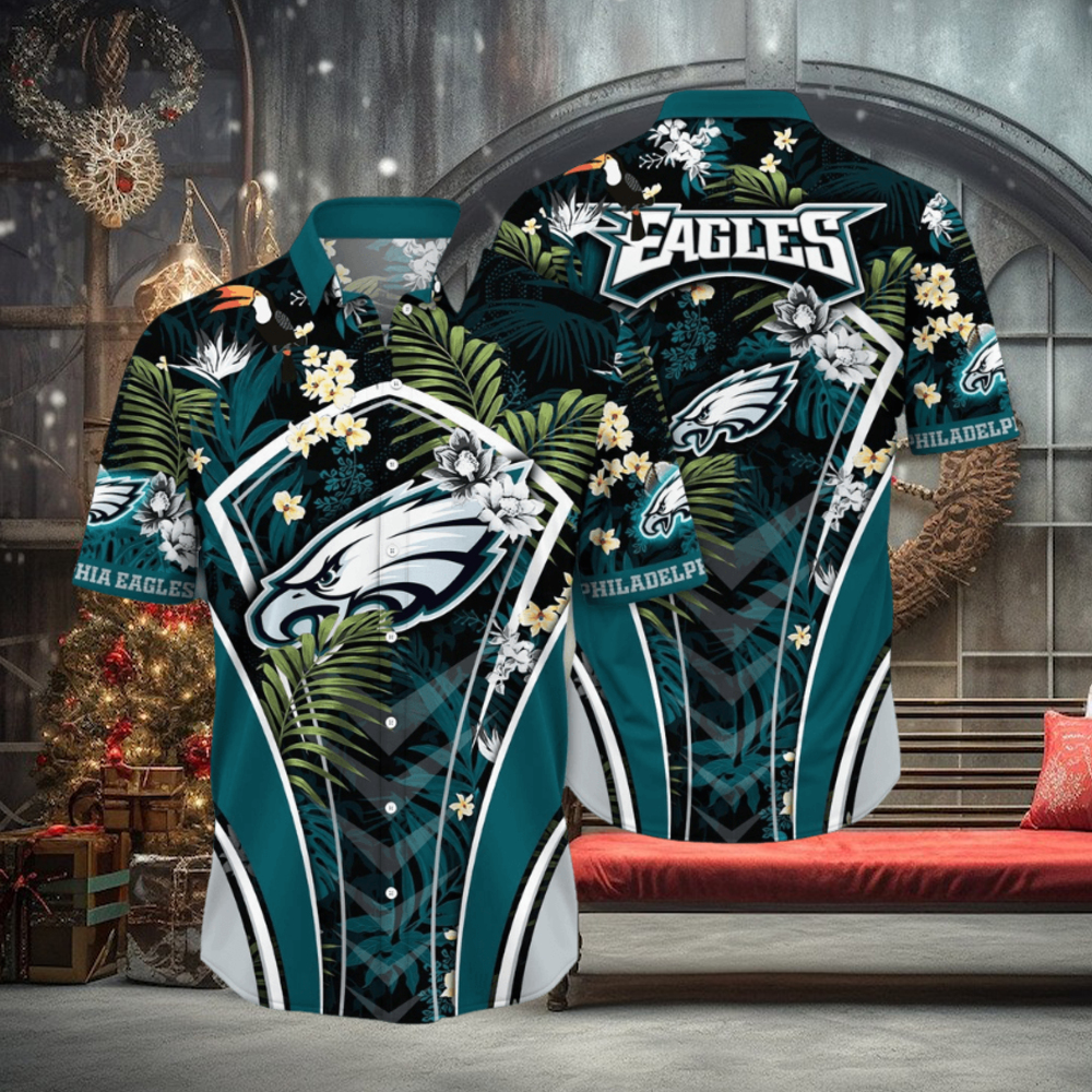 NFL Philadelphia Eagles Hawaii Shirt Flower Vibrant Beachy Shirts NFL Philadelphia Eagles Hawaii Shirt Flower Vibrant Beachy Shirts