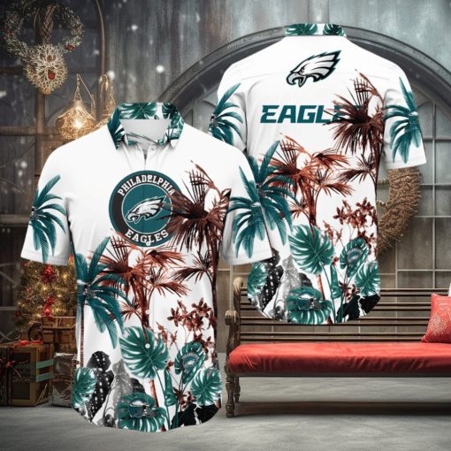 NFL Philadelphia Eagles Hawaii Shirt Palm Tree Aloha Shirt For Fans