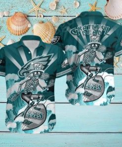 NFL Philadelphia Eagles Hawaiian Shirt Grateful Dead