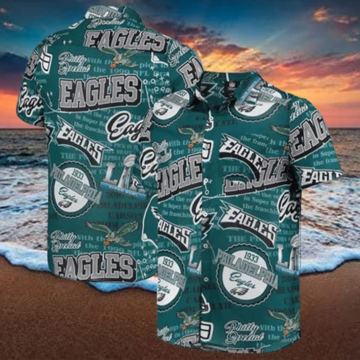NFL Philadelphia Eagles Hawaiian Shirt Practical Beach Gift