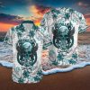 NFL Philadelphia Eagles Hawaiian Shirt Skull And Flower Pattern Beach Gift For Dad