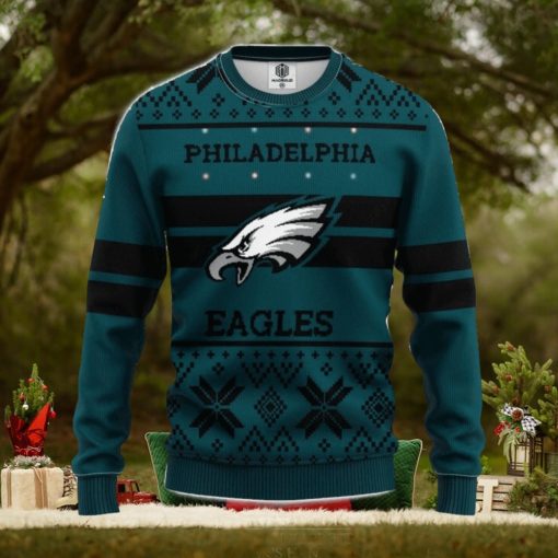 NFL Philadelphia Eagles Limited Edition All Over Print 3D Sweater Holiday Gift