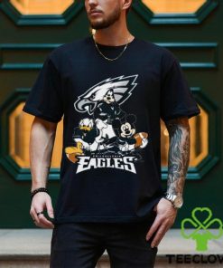 NFL Philadelphia Eagles Mickey Mouse Donald Duck Goofy Football T Shirt