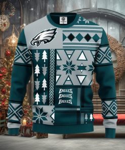 NFL Philadelphia Eagles New Season Wardrobe Knitted Christmas 3D Sweater