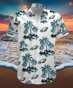 NFL Philadelphia Eagles Palm Tree Tropical Summer Hawaiian Shirt