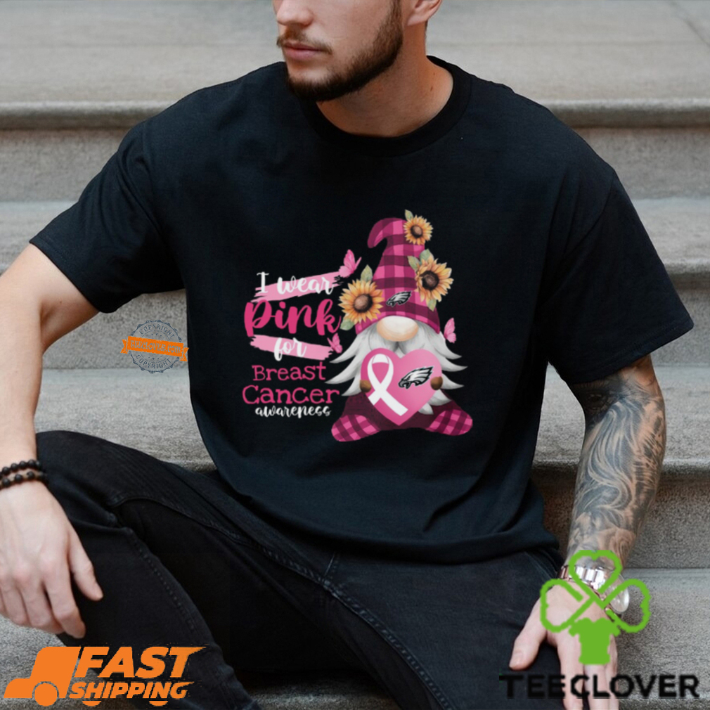 NFL Philadelphia Eagles Special Gnomes Flower In October I Wear Pink For Breast Cancer Awareness 2D Shirt NFL Philadelphia Eagles Special Gnomes Flower In October I Wear Pink For Breast Cancer Awareness 2D Shirt