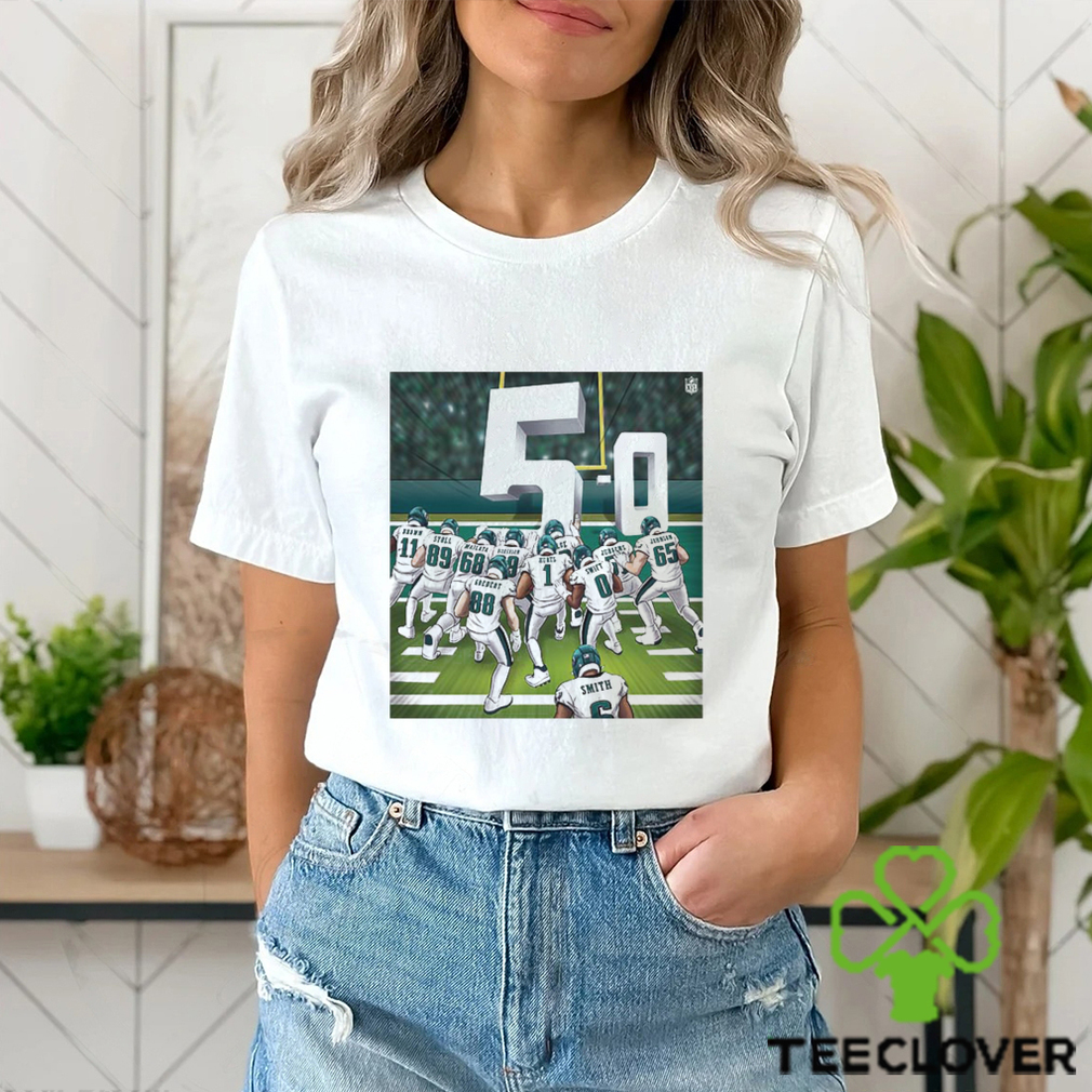 NFL Philadelphia Eagles The Brotherly Shove Is Undefeated Unisex T shirt -  Limotees