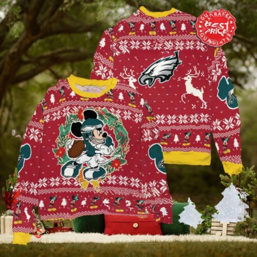 NFL Philadelphia Eagles x Mickey Mouse Christ Ugly Sweater