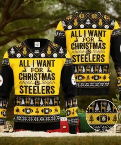 NFL Pittsburgh SteelSan Francisco 49ers Ugly Christmas Sweater Warm