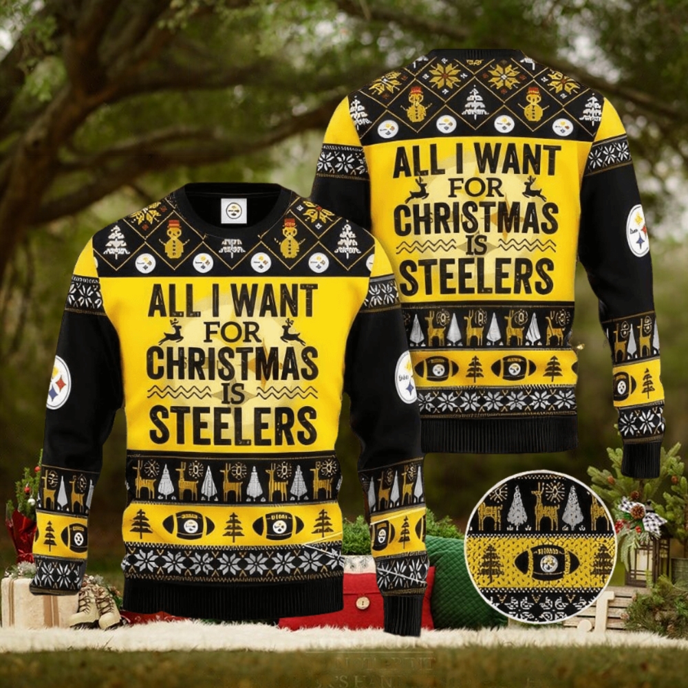 NFL Pittsburgh SteelSan Francisco 49ers Ugly Christmas Sweater Warm NFL Pittsburgh SteelSan Francisco 49ers Ugly Christmas Sweater Warm