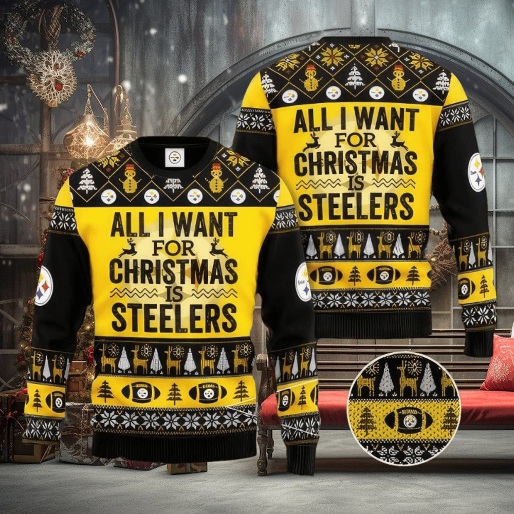 NFL Pittsburgh SteelSan Francisco 49ers Ugly Christmas Sweater Warm NFL Pittsburgh SteelSan Francisco 49ers Ugly Christmas Sweater Warm