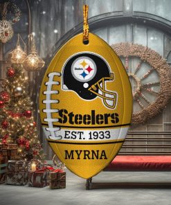 NFL Pittsburgh Steelers Football Xmas Custom Name Ornament Christmas Gift Home Decor