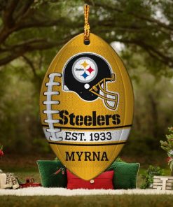 NFL Pittsburgh Steelers Football Xmas Custom Name Ornament Christmas Gift Home Decor