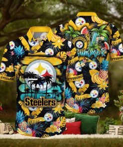 NFL Pittsburgh Steelers Hawaii Shirt Flower Relaxed Island Wear