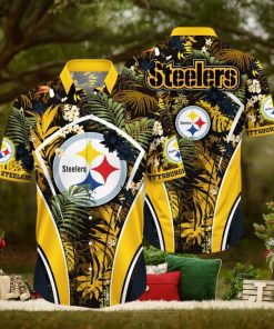 NFL Pittsburgh Steelers Hawaii Shirt Flower Vibrant Beachy Shirts